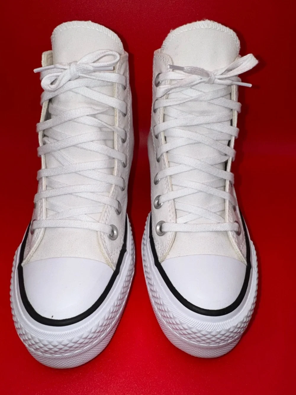 Converse Platform High Tops White Move Sneakers Women’s 5 Worn Once - Picture 2 of 16